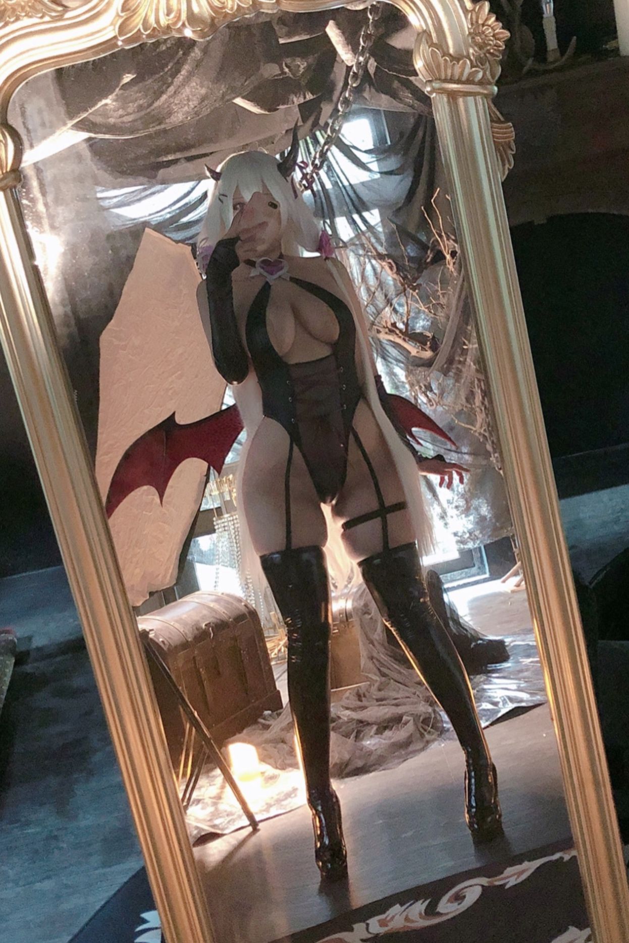 [COS写真]念念_D–常闇小恶魔插图9